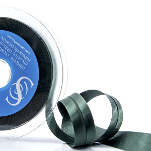 Косая бейка атласная 20 мм, 25 м, цвет 97, болотный. Арт 6260-20мм-97