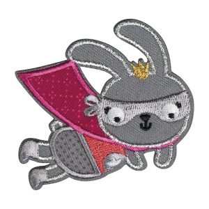 Термоаппликация "Зайчик в розовой накидке". Арт 39159