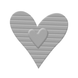 Дырокол с тиснением "Сердце с полосками". Арт 69110000