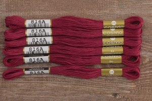 Мулине COSMO однотонный цвет  816       . Арт 25-6/816       