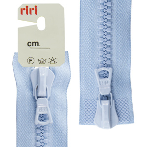 Молния riri тракторная разъёмная 2 замка, 8 мм, 85 cм, цвет 2603, светло-голубой. Арт 6016575/85/2603         