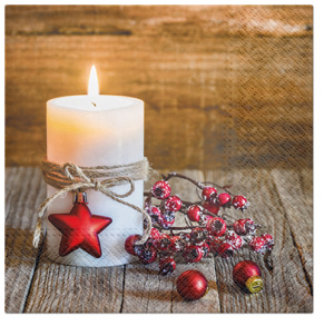 Салфетки трехслойные для декупажа, коллекция "Lunch"  PAW Decor Collection "Рождественский свет". Арт SDL019530