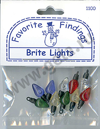 Набор декоративных элементов Favorite Findings, "Сверкающие лампочки" 7х18 мм. Арт 550001100                
