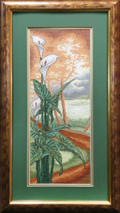 Вышитая картина "Цветок музыки". Арт Модель 04.010.01