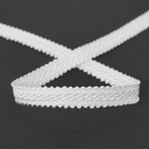 Тесьма PEGA тип интерьерная, цвет белый, 10 мм. Арт 843118300B1101          