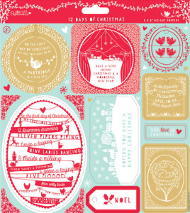 Набор высеченных элементов "12 Дней Рождества". Арт PMA157208