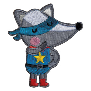 Термоаппликация "Енот с голубой накидкой". Арт 39170