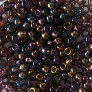 Бисер Preciosa №10, 5 г., цвет №21060 фиолетовый аметист радужный прозрачный. Арт G 21060