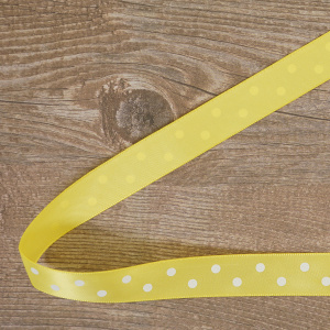 Лента атласная на картонной мини-катушке "Горошек". Арт R14115/640