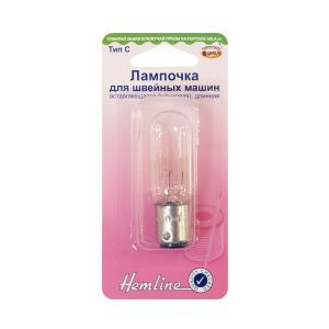 Лампочка для швейных машин, вставляющаяся (штыковая), длинная . Арт 130.L                   