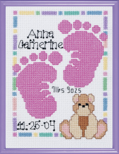 Набор для вышивания "Следы ребёнка". Арт SGP-0603                