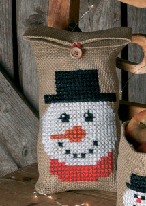 Набор для вышивания мешочка "Снеговики". Арт 79-0249