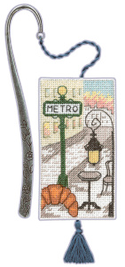 Набор для вышивания закладки "METRO PARISIEN" (Парижское Метро). Арт 4616