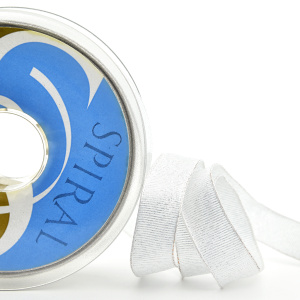 Лента репсовая SAFISA, 39 мм, 25м, цвет 102, серебристый. Арт 452-39мм-102            