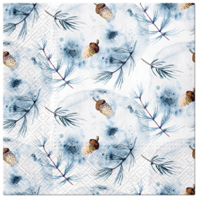 Салфетки трехслойные для декупажа, коллекция "Lunch"  PAW Decor Collection "Зимние арконы". Арт SDL232400