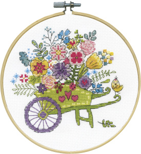 Набор для вышивания "Корзина с цветами". Арт 7086