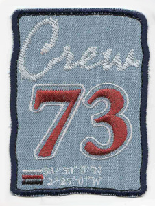 Термоаппликация HKM "73 Crew". Арт 33799/1SB