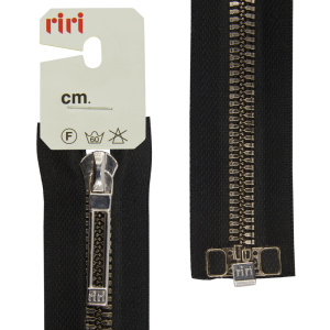 Молния металл, Ni, слайдер STAB, разъёмная 1 замок, 6 мм, 70 см, цвет 2110, черный. Арт 8651520/70/2110         