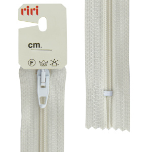 Молния Meras, спираль, неразъёмная, 4 мм, 20 см, цвет 2111, бело-бежевый светлый. Арт 2528976/20/2111