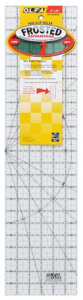 Линейка для пэчворка "Frosted", градация в дюймах,  6 х 24". Арт QR-6x24