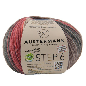 Пряжа Step 6 Irish Rainbow Colours, 75% шерсть, 25% полиамид, 410 м, 150 г. Арт 97826-0678