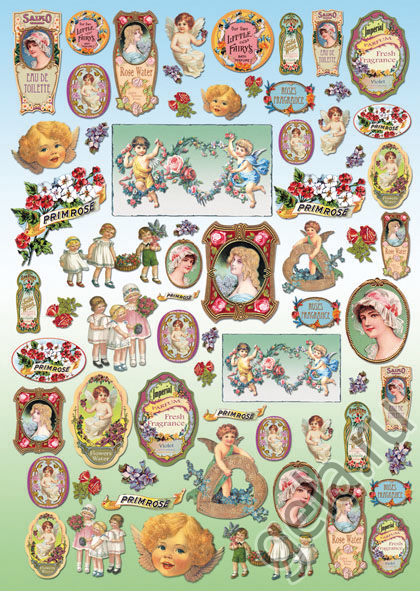 Карта для декупажа "Prim Rose". Арт DFG318                  