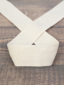 Тесьма киперная SAFISA, 30 мм, 25 м, цвет 21, бежевый. Арт 0270-30мм-21