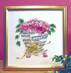 Набор для вышивания: "Хортания с нотным листом". Арт 30149