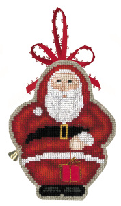 Набор для вышивания елочной игрушки "PERE NOËL" (Дед мороз). Арт 2728