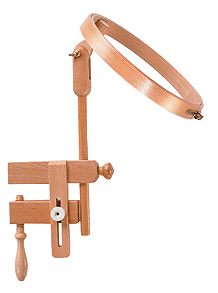 Пяльцы круглые с замком и креплением для стола, диаметр 21,5 см, высота обода 25 мм. Арт 264-6                   