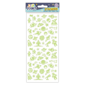 Наклейки флуоресцентные "Космос" Glow In The Dark. Арт CPT680923