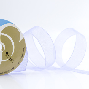 Лента органза SAFISA мини-рулон, 15 мм, 3,5 м, цвет 08 сиреневый. Арт P00520-15мм-08          