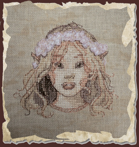 Набор для вышивания "Eveil d'une Fée" (Пробуждение феи). Арт 79-A049 K