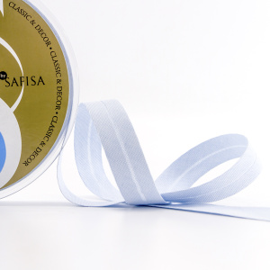 Косая бейка хлопок, 20 мм, 20 м, цвет 04, цвет светло-голубой. Арт 6570-20мм-04