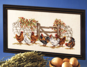 Набор для вышивания "Курочки". Арт 22027