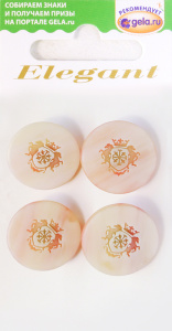 Пуговицы ELEGANT. Арт 12445-18-01088/4