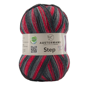 Пряжа Step, 75% шерсть, 25% полиамид, 420 м, 100 г. Арт 97689-0018