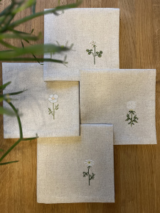 Набор для вышивания салфеток "Дикие цветы". Арт 2044-1