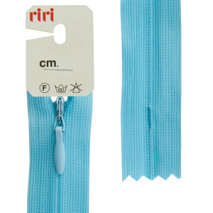 Молния потайная неразъемная, Т3, 40 см, цвет 2614, голубой. Арт 6010917/40/2614         