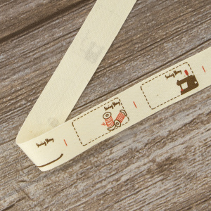 Лента хлопковая на картонной мини-катушке "Швейный дизайн". Арт VR20.016