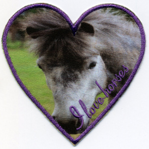 Термоаппликация HKM "I love horses". Арт 32747/1SB