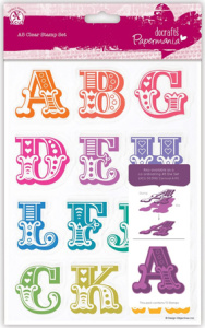 Набор штампов прозрачных "Алфавит A-M, заглавные". Арт PMA907324