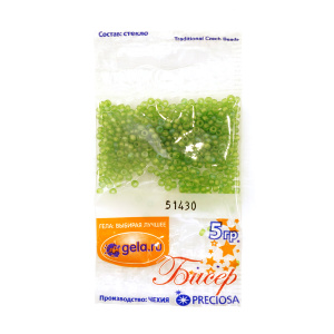 Бисер №10, 5 г., цвет 51430/1. Арт G 51430/1