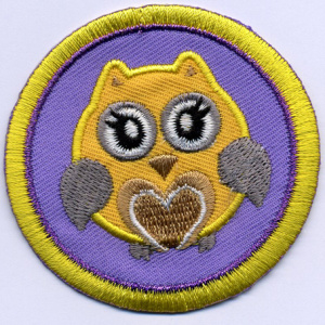 Термоаппликация HKM "Сова желтая". Арт 32458/1SB