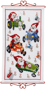 Набор для вышивания календаря "Рождественский календарь". Арт 34-2622