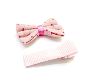 Набор Б-002 мини бантик + заколка. Арт 29353/св.роз.