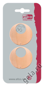 Подвеска "Круг", 1 отверстие, в комплекте 4 колечка. Арт 9005018                 