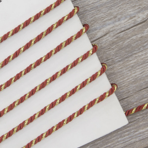 Шнур витой PEGA, красный, 4 мм. Арт 845211940DA730          