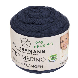 Пряжа Step Merino 4-fath Uni&Melangen Gots, 100% шерсть, 400 м, 100 г. Арт 90317-1007