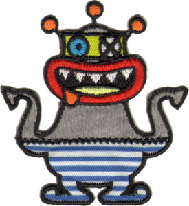 Термоаппликация HKM "Монстр с красным ртом". Арт 32019/1SB